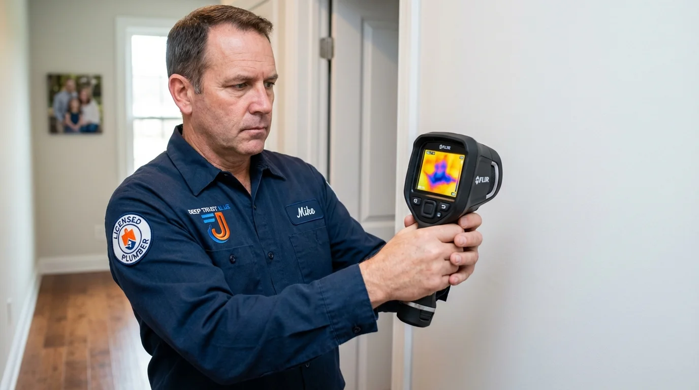 Thermal imaging leak detection by Johns Plumbing LLC in Elizabethville
